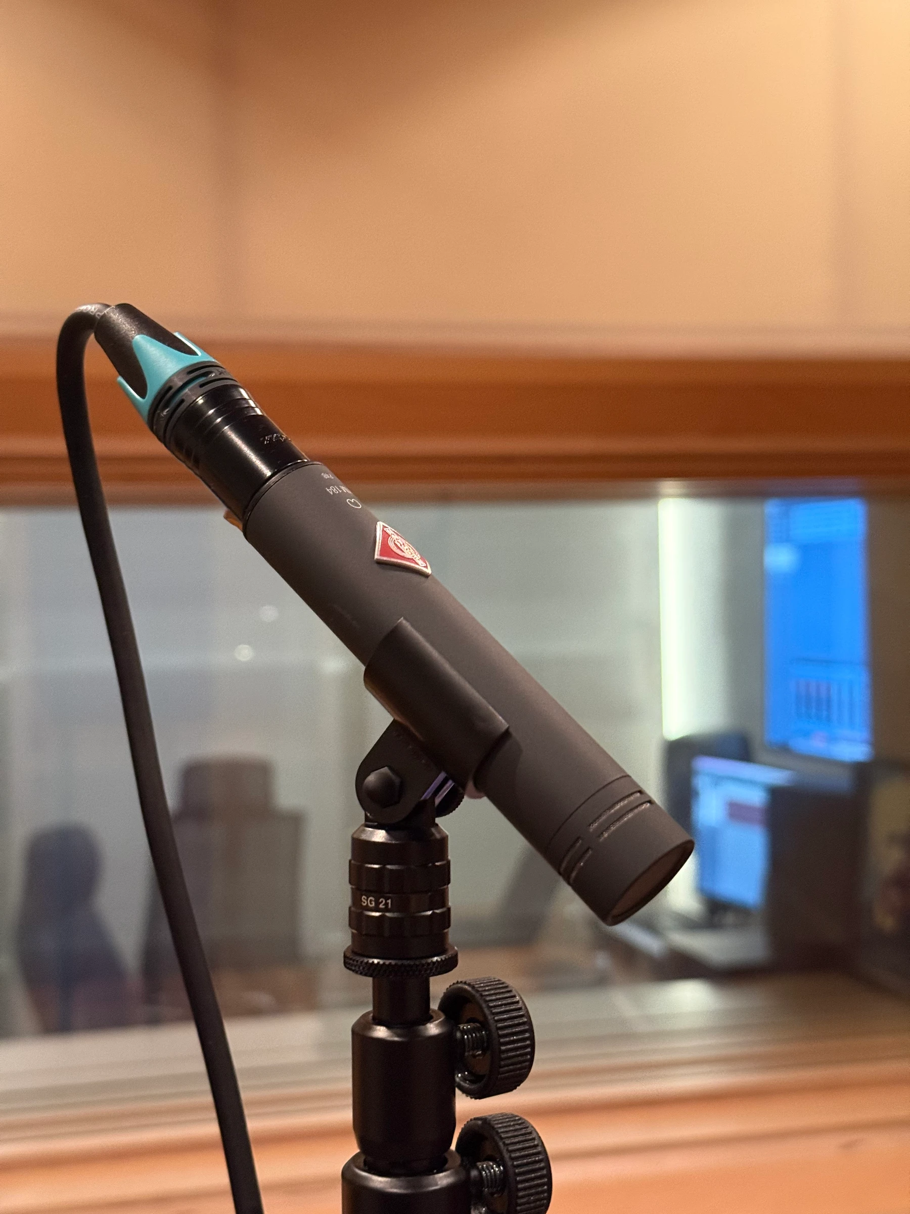 Neumann small diaphragm condenser microphone close-up